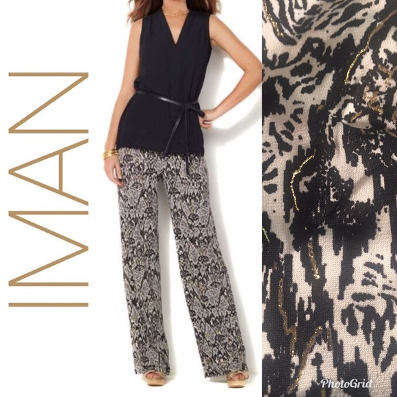 IMAN Pants - Iman Palazzo Style Pants